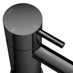 Inbouw Douchemengkraan Hotbath Cobber 1-hendel Vierkant Zwart Chroom -Baden Luxe Verkoop cb031qextbk inbouw douchemengkraan hotbath cobber 1 hendel vierkant zwart chroom 1