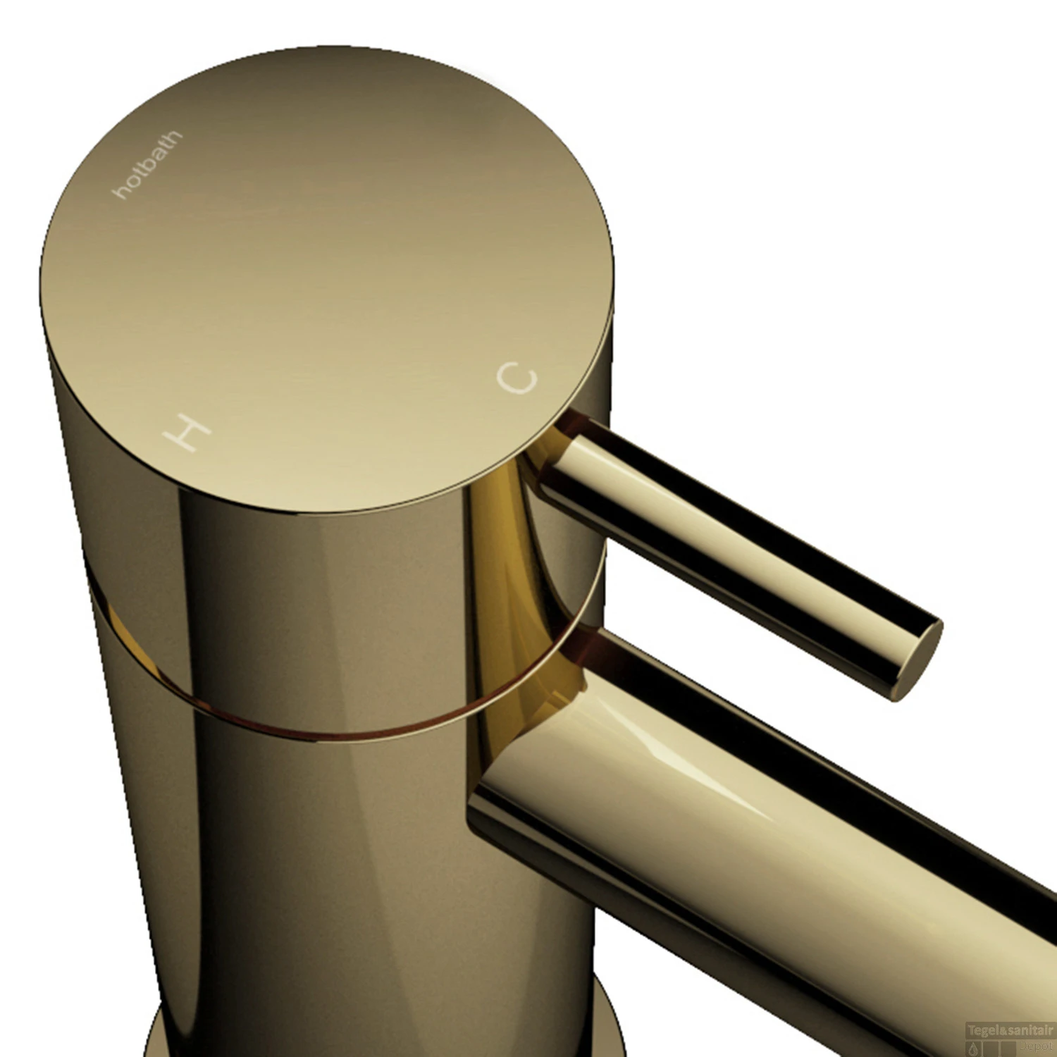 Inbouw Douchemengkraan Hotbath Cobber 1-hendel Vierkant Gepolijst Messing PVD 2 Inbouw Douchemengkraan Hotbath Cobber 1-hendel Vierkant Gepolijst Messing PVD - Afbeelding 2