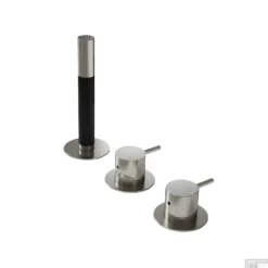 Inbouw Badrandcombinatie Hotbath Cobber Met 2-weg Omstel Geborsteld Nikkel (incl. Handdouche) OUTLET