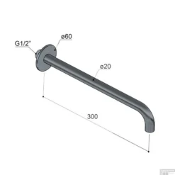 Wastafelkraan Uitloop Hotbath Cobber Rond 30 Cm Gepolijst Messing PVD -Baden Luxe Verkoop cb095 30nbp wastafelkraan uitloop hotbath cobber rond 30 cm gepolijst messing pvd tech