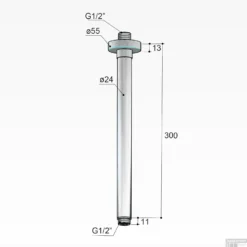 Plafondbuis Hotbath Cobber Rond 30 Cm Verouderd IJzer -Baden Luxe Verkoop cb453ai plafondbuis hotbath cobber rond 30 cm verouderd ijzer tech 1