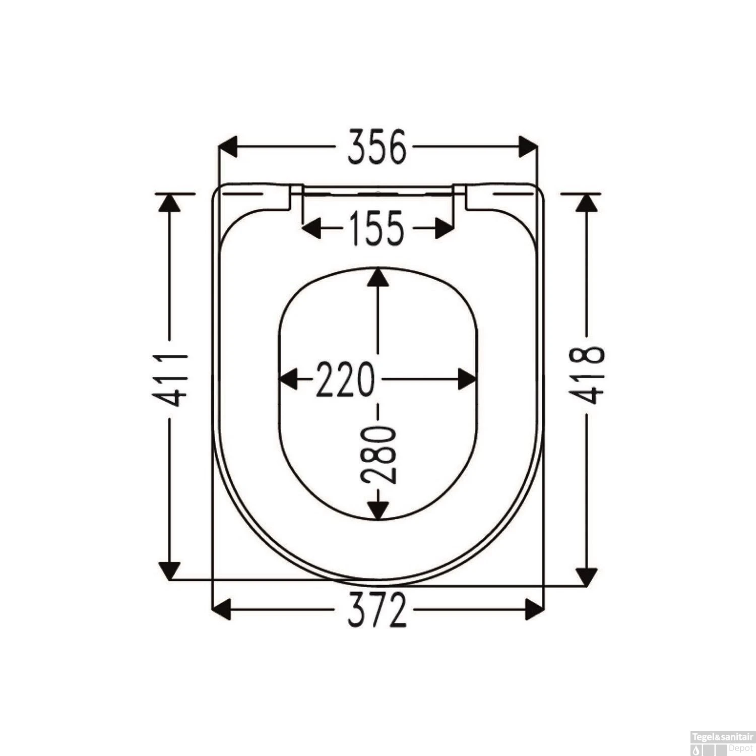 Toiletzitting Cedo Met Deksel Tropea Beach Duroplast Softclose En Take Off Systeem Wit - Afbeelding 3