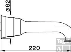 Cisal Arcana Ceramic Uitloop 220mm AR000242