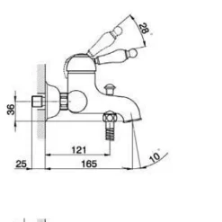 Cisal Arcana Empress Badmengkraan Met Handdouche EM00012027 Brons