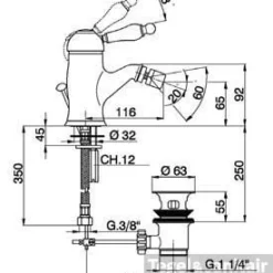 Cisal Arcana Empress Bidetmengkraan EM00055021 Chroom