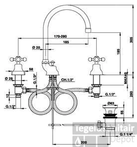 Wastafelmengkraan Cisal Arcana AR00105021 Chroom 1 Wastafelmengkraan Cisal Arcana AR00105021 Chroom