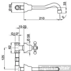 Wastafelmengkraan Cisal Arcana AR00351021 Chroom