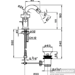 Cisal Barcelona Bidetmengkraan Chroom BA00055021