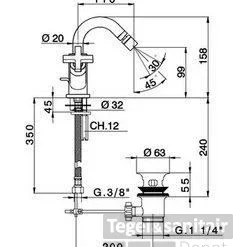 Cisal Barcelona Quad Bidetmengkraan Rvs BQ0015502A