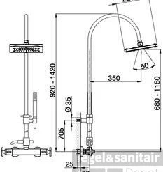 Cisal Barcelona Quad Doucheset Thermostatisch Chroom BQ00408121