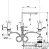 Wastafelmengkraan Cisal Barcelona Quad BQ0010602A RVS