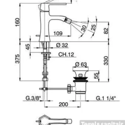 Cisal Cherie Bidetmengkraan CE00055024 Or