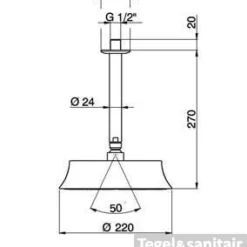 Cisal Cherie Hoofddouche DS01328021 Chroom