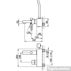 Cisal Cubic Badmengkraan Chroom CU00013021 -Baden Luxe Verkoop cisal cubic badmengkraan chroom cu00013021 1