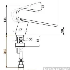 Wastafelmengkraan Cisal Kawa KA00051024 Goud