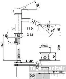 Cisal Less Minimal Bidetmengkraan LM0005502A