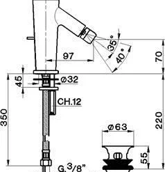 Cisal Pumpy Bidetmengkraan Chroom PU00055079
