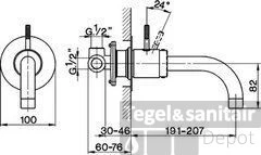 Cisal Step Inbouw Wastafelmengkraan RVS ST0025102A