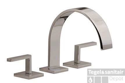 Wastafelmengkraan Cisal Wave 3-gats WA0010602A RVS Look 1 Wastafelmengkraan Cisal Wave 3-gats WA0010602A RVS Look