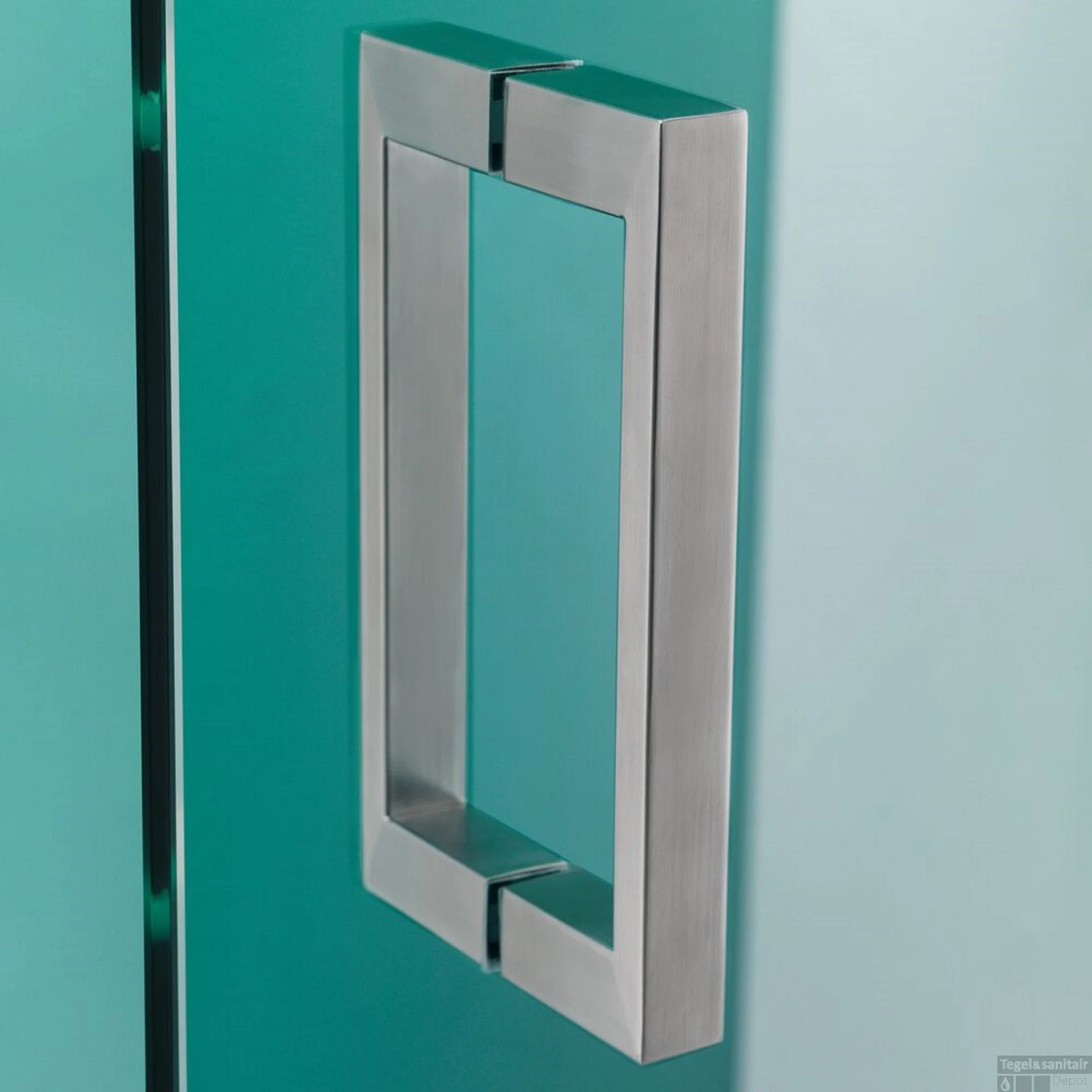 Nisdeur Sealskin 'I AM' 90x200 Cm RVS Helder Antikalk Glas 3 Nisdeur Sealskin 'I AM' 90x200 Cm RVS Helder Antikalk Glas - Afbeelding 3