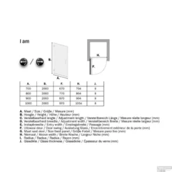 Nisdeur Sealskin 'I AM' 90x200 Cm RVS Helder Antikalk Glas 11 Nisdeur Sealskin 'I AM' 90x200 Cm RVS Helder Antikalk Glas -Baden Luxe Verkoop ck200906325100 nisdeur get wet by sealskin i am 90x200 cm rvs helder antikalk glas tech