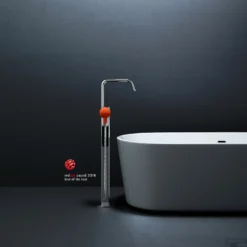 Clou Kaldur Vrijstaande Badmengkraan Chroom (Exclusief Handdouche) -Baden Luxe Verkoop cl 06.25.005.29 b with red dot award logo