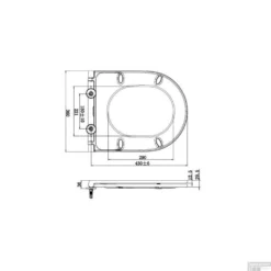 Closetzitting Wiesbaden Flatline 2.0 Met Deksel Wit -Baden Luxe Verkoop closetzitting wiesbaden flatline 2.0 met deksel wit tech