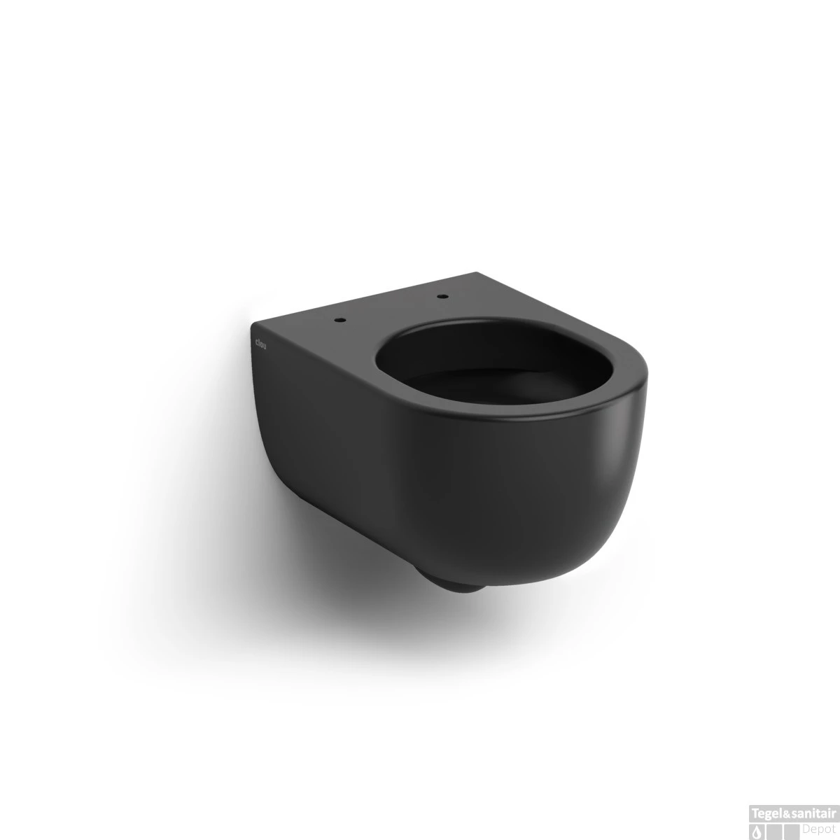 Clou Hammock Wandtoilet Versie 56 Onepack Incl Zitting Deksel En Soft Closing Quick Release Systeem Mat Zwart Keramiek 36.8x56x37.5cm