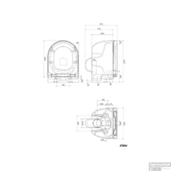 Clou Hammock Wandtoilet Versie 56 Onepack Incl Zitting Deksel En Soft Closing Quick Release Systeem Mat Zwart Keramiek 36.8x56x37.5cm -Baden Luxe Verkoop clou hammock wandtoilet versie 56 onepack incl zitting deksel en soft closing quick release systeem mat zwart keramiek tech