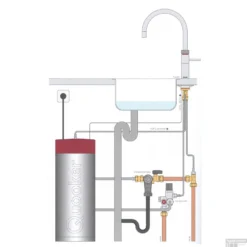 Quooker Fusion Round Chroom Met Combi + Boiler 11 Quooker Fusion Round Chroom Met Combi + Boiler -Baden Luxe Verkoop combi met fushion round 1