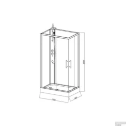 Complete Douchecabine VM Khone VII 80x120 Cm Hoekinstap Mat Wit -Baden Luxe Verkoop complete douchecabine vm khone vii 80x120 cm hoekinstap mat wit tech