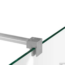 Inloopdouche Compleet Just Creating Profielloos 100x100/30 Cm Reversed RVS -Baden Luxe Verkoop complete profielloze inloopdouche geborsteld 4565 2