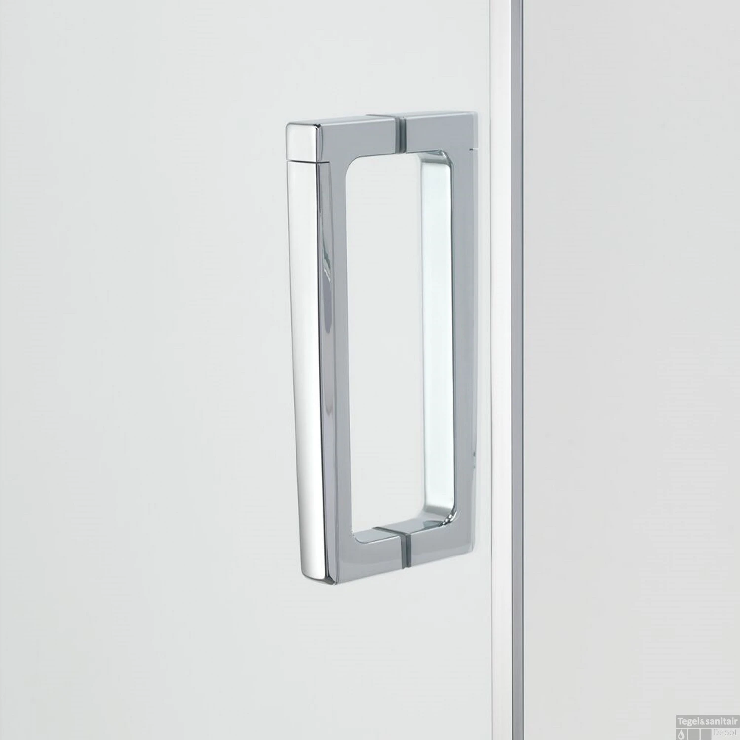 Nisdeur Sealskin Links 120x195 Cm Swingdeur Zilver Hoogglans Helder Glas - Afbeelding 5