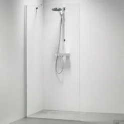 Inloopdouche Sealskin Type A3 90x195 Cm Zilver Hoogglans Helder Glas