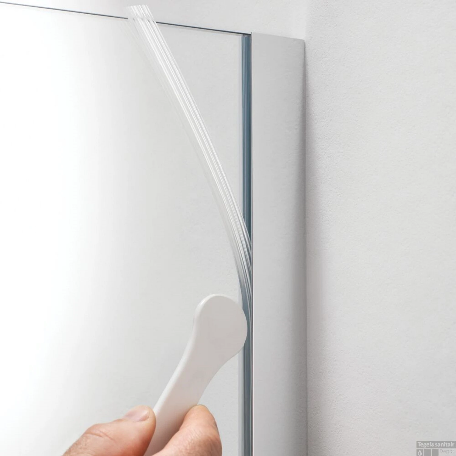 Inloopdouche Sealskin Type A3 120x195 Cm Zilver Hoogglans Helder Glas - Afbeelding 3