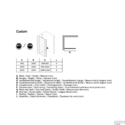 Inloopdouche Sealskin Type A3 120x195 Cm Zilver Hoogglans Helder Glas -Baden Luxe Verkoop cpa3120d260100 inloopdouche sealskin type a3 120x195cm zilver hoogglans helder glas tech