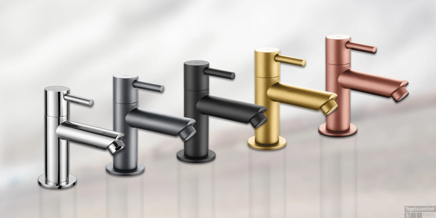 BWS Fonteinkraan Colorato 1/2'' Aansluiting Geborsteld Koper 4 BWS Fonteinkraan Colorato 1/2'' Aansluiting Geborsteld Koper - Afbeelding 4