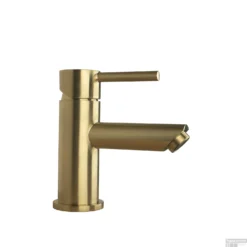 Wastafelmengkraan Boss & Wessing Colorato 1 Hendel Geborsteld Goud