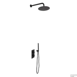 Inbouw Regendouche Set Boss & Wessing Colorato Met Handdouche En Wanduitloop Mat Zwart -Baden Luxe Verkoop cre0414 shop