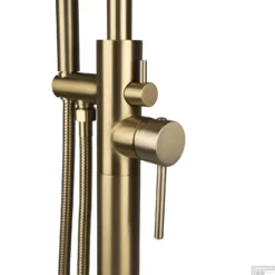 Vrijstaande Badkraan Boss & Wessing Colorato 1 Hendel 111 Cm Geborsteld Goud -Baden Luxe Verkoop cre0481 sfeer