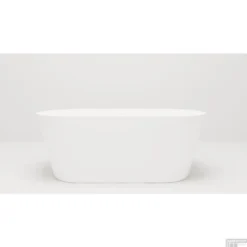 Vrijstaand Ligbad Arqua Crosstone Evi Solid Surface 180x80x57 Mat Wit