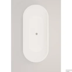 Vrijstaand Ligbad Arqua Crosstone Evi Solid Surface 180x80x57 Mat Wit -Baden Luxe Verkoop ctwl9200 evi vrijstaand top