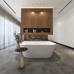 Ligbad Arcqua Crosstone Evi XL Back To Wall Solid Surface 180x120x57 Mat Wit -Baden Luxe Verkoop ctwl9400 evi xl sfeer 5