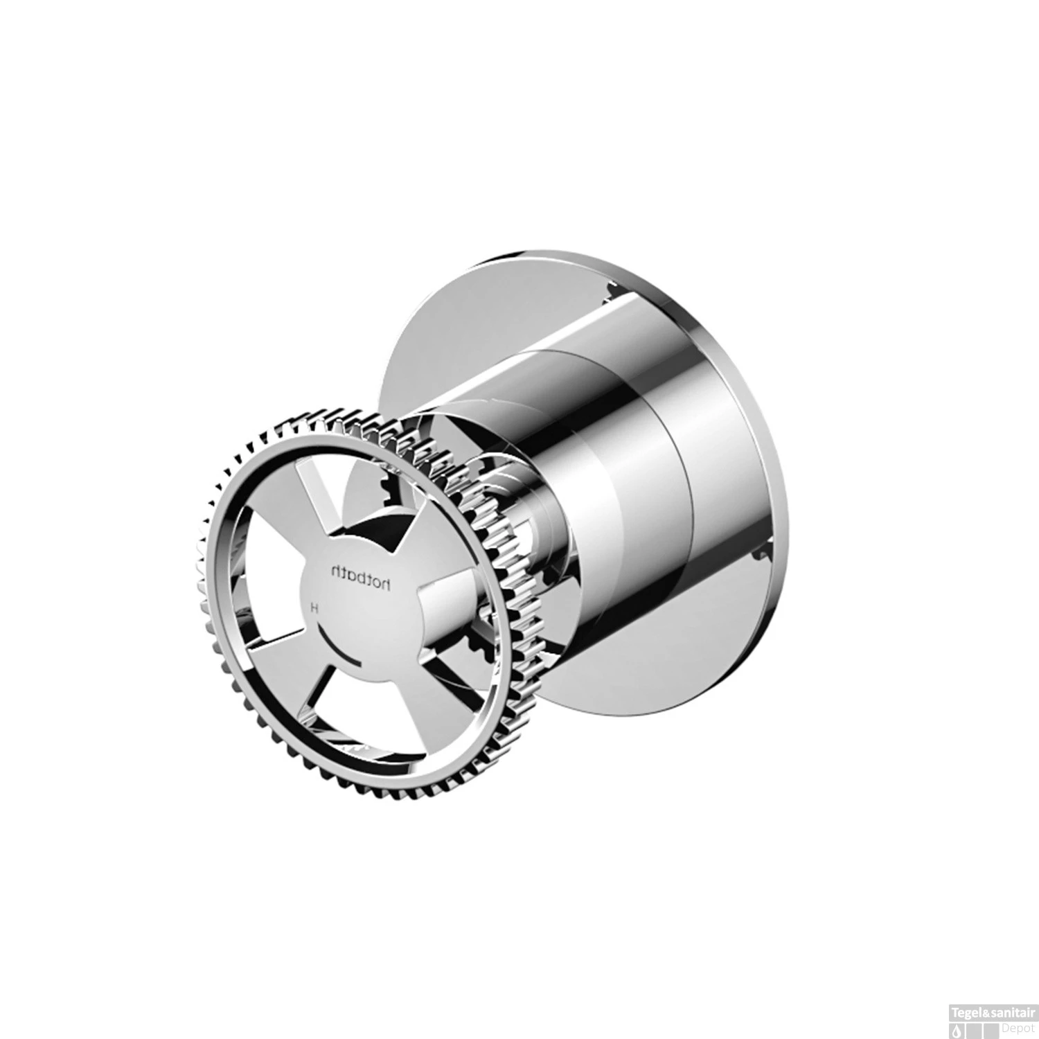 Inbouw Stopkraan Hotbath Cobber @Work Warm Chroom (excl. Inbouwdeel)