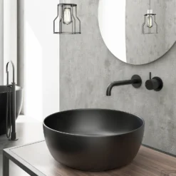 Wastafelmengkraan Hotbath Cobber X Inbouw 18 Cm Mat Zwart