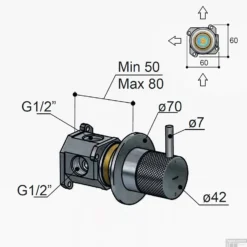 Inbouwkraan Hotbath Cobber X Met 2-Weg Omstel Geborsteld Messing PVD (excl. Inbouwdeel) -Baden Luxe Verkoop cx011bbp inbouwkraan hotbath cobber x met 2 weg omstel geborsteld messing pvd excl. inbouwdeel tech