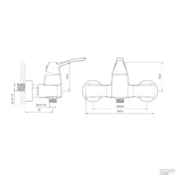 Douchekraan Opbouw Sapho Dreamart Mengkraan 1-hendel Chroom -Baden Luxe Verkoop da011 douchekraan opbouw sapho dreamart mengkraan 1 hendel chroom 5