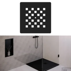 Douchebak Sanitop Just Creating Relievo Crag 100x180 Cm Mat Zwart -Baden Luxe Verkoop db rc100x180z 8