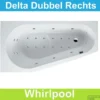 Ligbad Riho Delta Rechts 160 X 80 Cm Whirlpool Dubbel Systeem