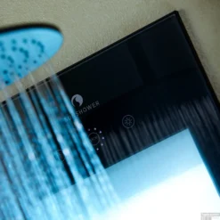 Sunshower Deluxe Mat Zwart UV En Infrarood Inbouwapparaat 32x187x16 Cm Aluminium Mat Zwart 17 Sunshower Deluxe Mat Zwart UV En Infrarood Inbouwapparaat 32x187x16 Cm Aluminium Mat Zwart -Baden Luxe Verkoop deluxe black detail 3 uv water